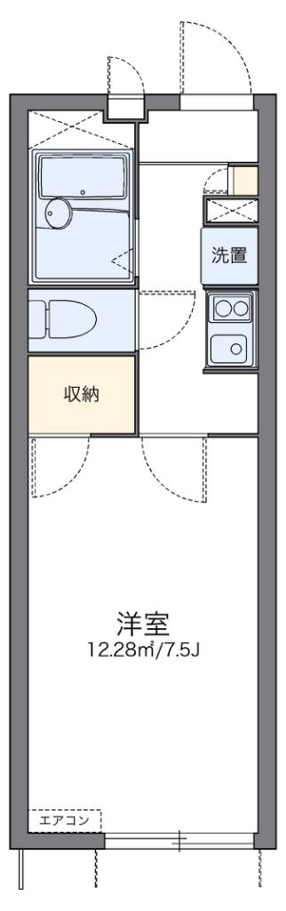 レオパレス大日イースト(1K/1階)の間取り写真