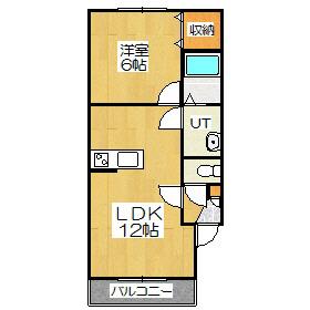 Mハイツ宮の森13(1LDK/3階)の間取り写真