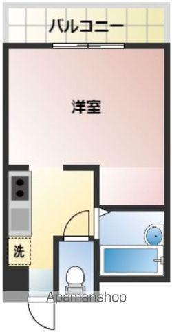 アモント中村(ワンルーム/2階)の間取り写真