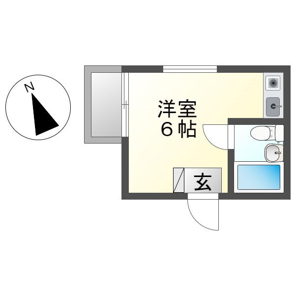 シティライフ八事(ワンルーム/2階)の間取り写真