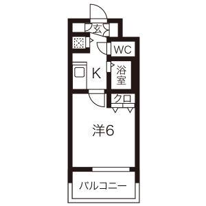 プレサンス名古屋駅前(1K/5階)の間取り写真