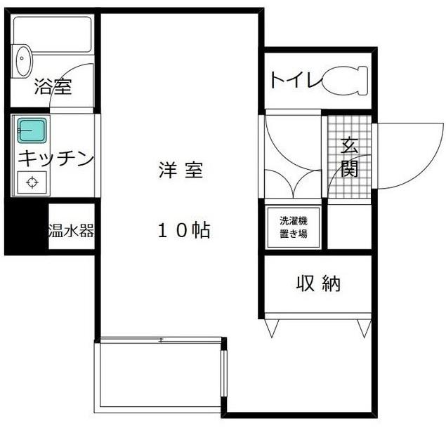 メゾンドセリーヌ寺町(ワンルーム/2階)の間取り写真