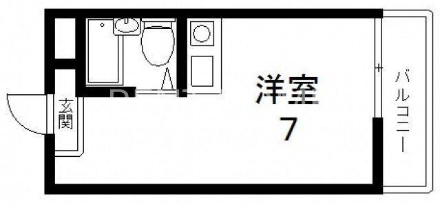 ラパンジール小路東(ワンルーム/3階)の間取り写真