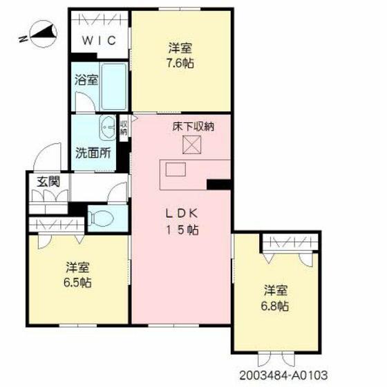 ベルヴェデーレ(3LDK/1階)の間取り写真