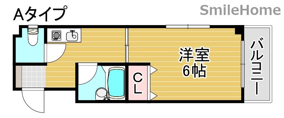 プチメゾン15(1K/4階)の間取り写真