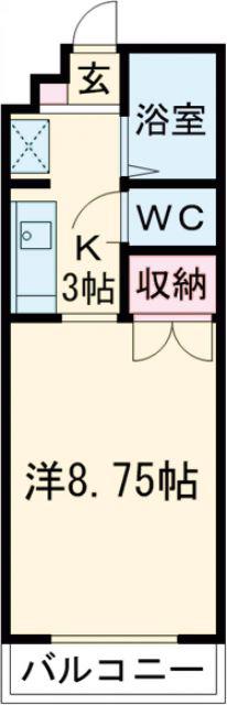 メゾンドニュースリー(1K/2階)の間取り写真