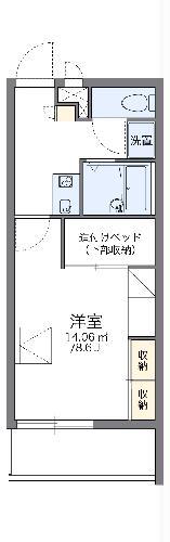 レオパレス アニマート(1K/3階)の間取り写真