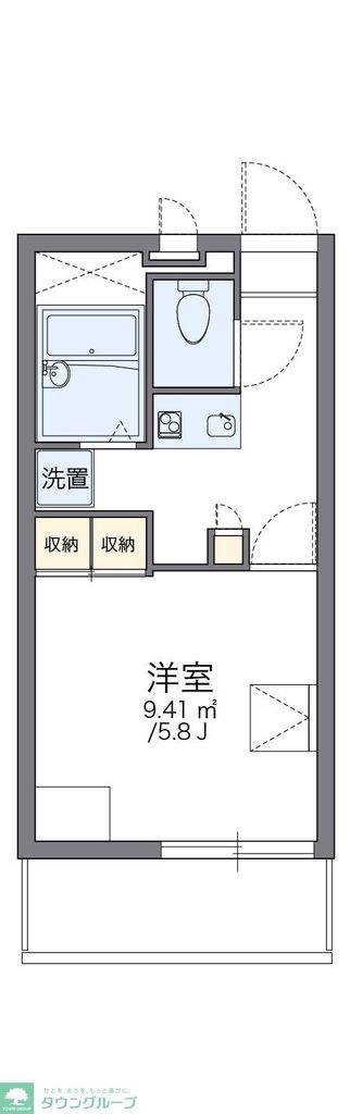 レオパレスMARUTAKA(1K/4階)の間取り写真