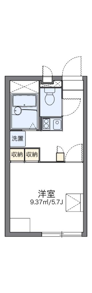 レオパレスSO小石川(1K/1階)の間取り写真