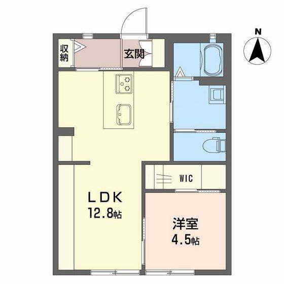 シャーメゾンさつきB(1LDK/1階)の間取り写真