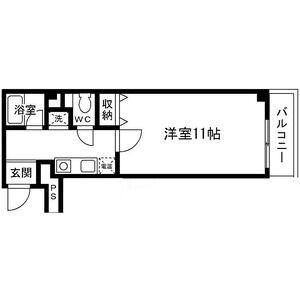 メゾンパシフィック(1K/7階)の間取り写真