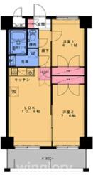 NO.93 MARINA GATE(2LDK/8階)の間取り写真
