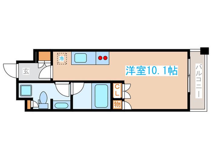 パークハビオ西新宿(ワンルーム/5階)の間取り写真