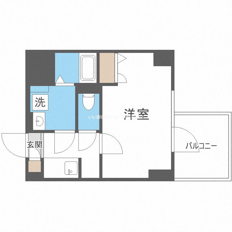 S-RESIDENCE新大阪RISH(1K/3階)の間取り写真