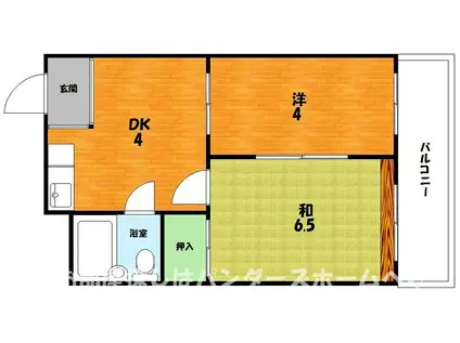 クリアー星ヶ丘I(2DK/3階)の間取り写真