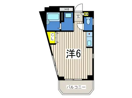 貴浩マンション(ワンルーム/4階)の間取り写真