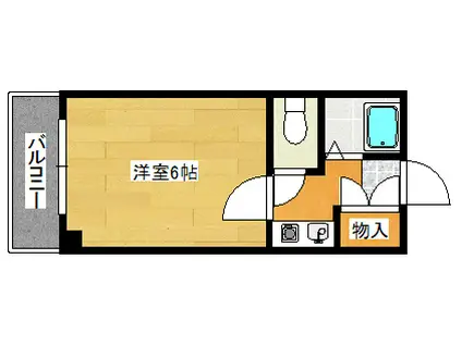 三福マンション(1K/3階)の間取り写真