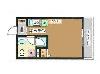 MAISON・OLIVE(ワンルーム/1階)の間取り写真