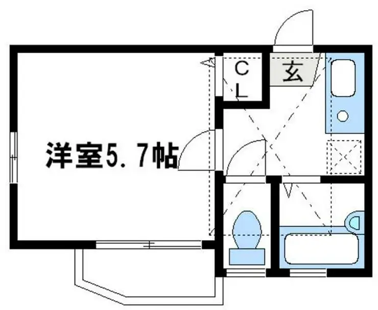 バーディーハイツ向ヶ丘遊園 2階階 間取り