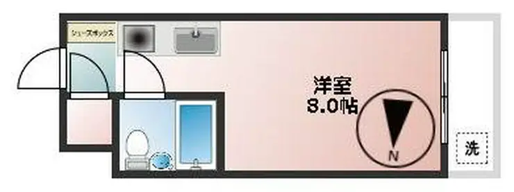 シャトル田中 2階階 間取り