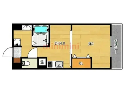 第17関根マンション(1K/10階)の間取り写真