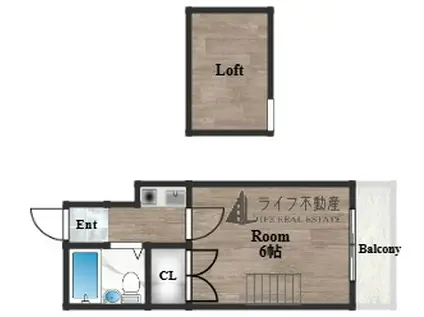 レオパレス花園第3(1K/2階)の間取り写真