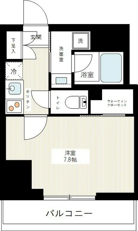 ハーモニーレジデンス大塚山手 4階階 間取り