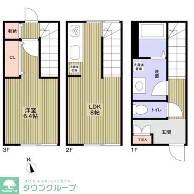 MOK-TERRACE 西大宮A(1LDK/1階)の間取り写真