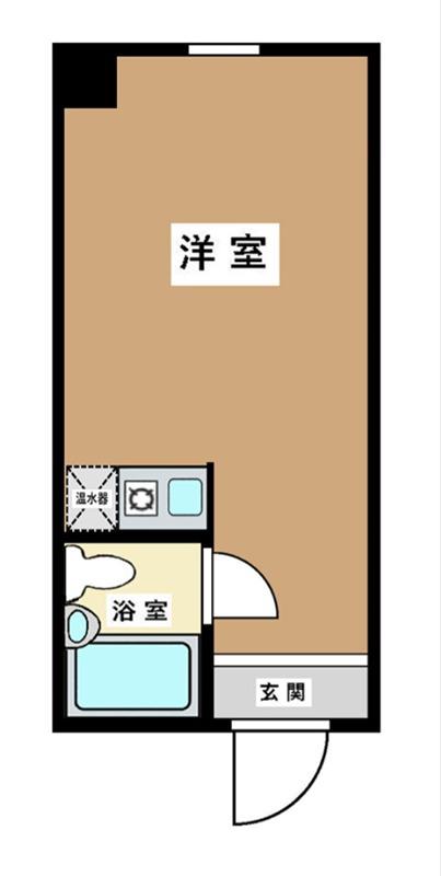 ダイヤモンドビル北千住(ワンルーム/4階)の間取り写真