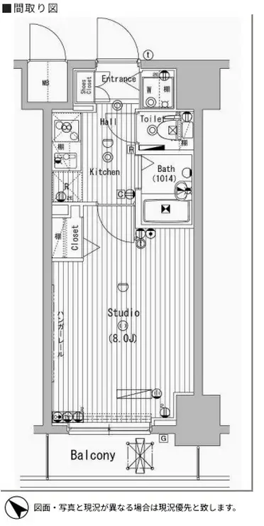 グランド・ガーラ横濱万世町 3階階 間取り