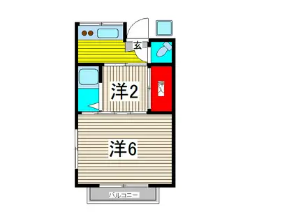 壮美ホームズ(2K/2階)の間取り写真