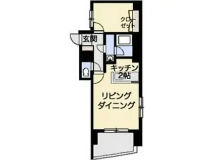 FEEL(1LDK/5階)の間取り写真