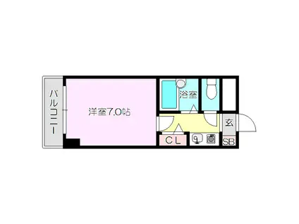 リアライズ西淡路(1K/1階)の間取り写真