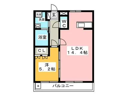 フォーマルハウト(1LDK/2階)の間取り写真