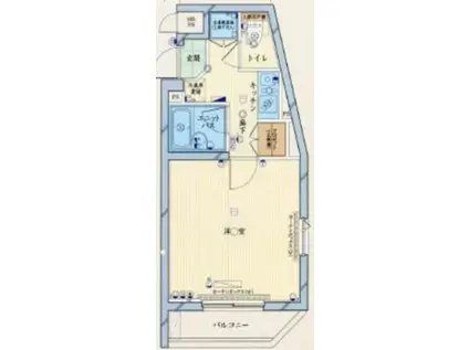 ルーブル豊島園(1K/1階)の間取り写真