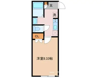 FOREST VILLAGE NAGAREYAMA(1LK/1階)の間取り写真