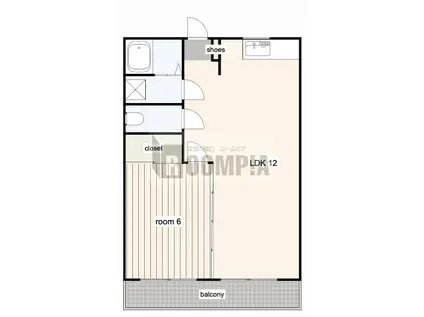 GMH797(1LDK/2階)の間取り写真