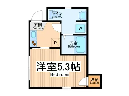 サニーハウス(1K/1階)の間取り写真