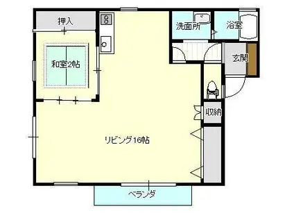 クアトロ・アランチェ(1LDK/1階)の間取り写真