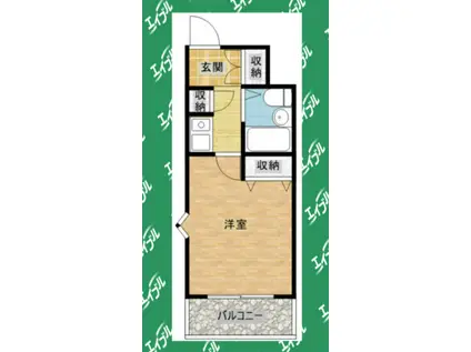 ダイアパレス上前津(1K/7階)の間取り写真