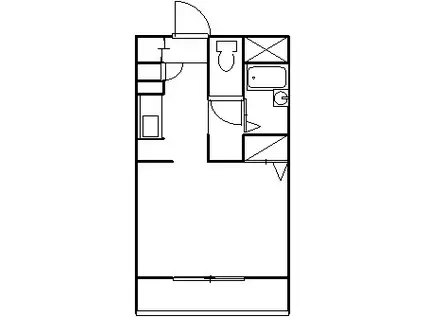 Mコート高坂(1K/1階)の間取り写真