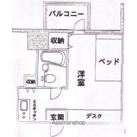 アレックス日乃本(ワンルーム/6階)の間取り写真