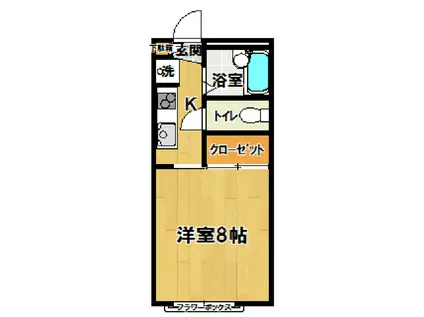 ソフィア(1K/1階)の間取り写真