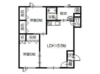 STAGE III(2LDK/3階)の間取り写真