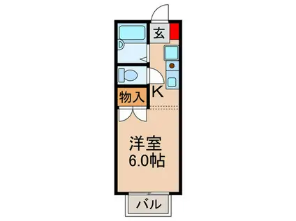 SHOUFU(1K/1階)の間取り写真