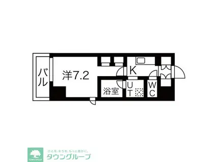 シーズンフラッツ押上サウス(1K/3階)の間取り写真