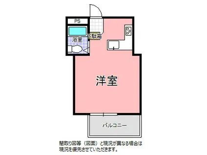フレンド6(ワンルーム/2階)の間取り写真