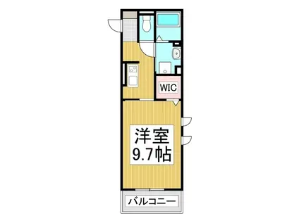 セジュールオッツ・YSK(1K/3階)の間取り写真