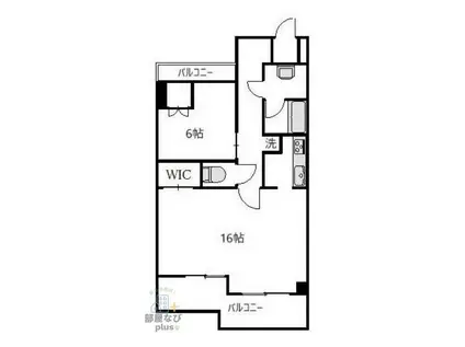 インペリアル東久留米D棟(1LDK/4階)の間取り写真