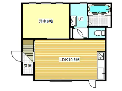 ST23(1LDK/2階)の間取り写真